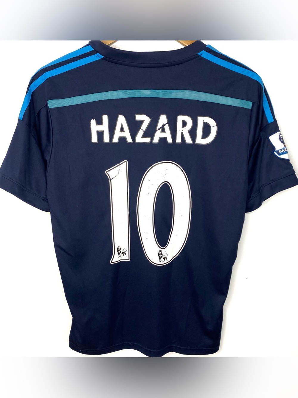 Adidas Chelsea FC Eden Hazard #10 2014/15 Navy Football Soccer Third Jersey S
